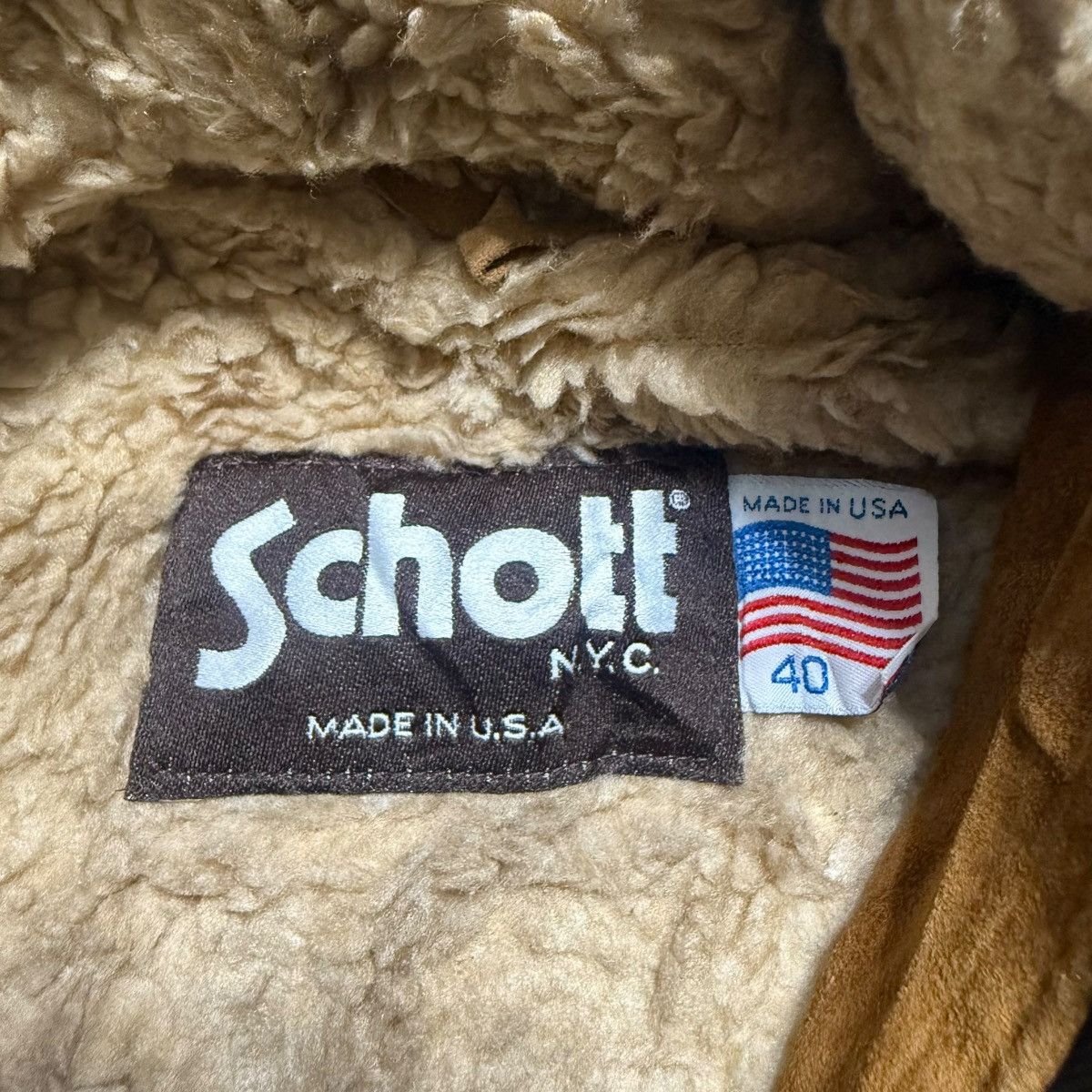 Schott Vintage Schott NYC Hooded Suede Leather Jacket Size US L / EU 52-54 / 3 - 5 Thumbnail