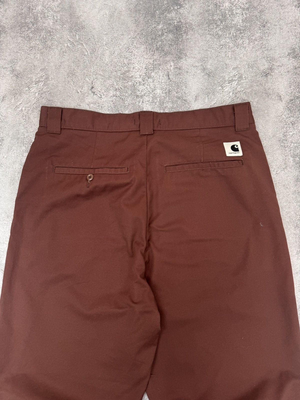 Carhartt Carhartt Chino Men Pants Brown Straight Fit Size 32 Size US 32 / EU 48 - 3 Thumbnail