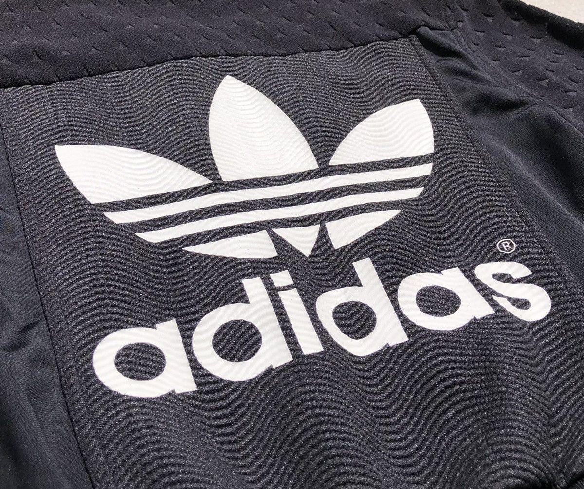 Adidas Adidas Big Logo Track Top Bikers Crop Black Bomber Jacket Size S / US 4 / IT 40 - 4 Thumbnail