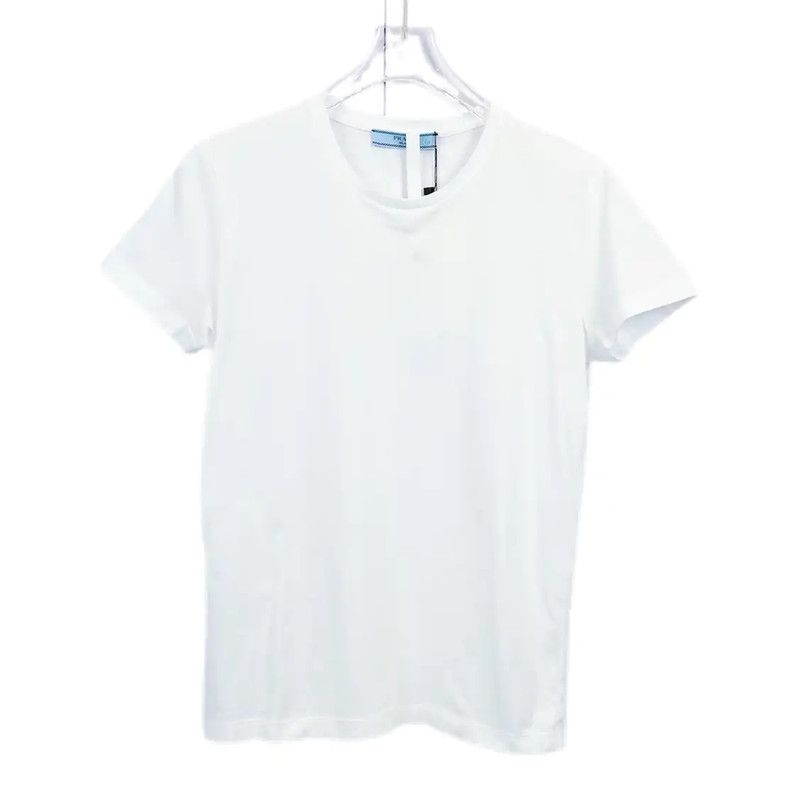 Prada Prada White Cotton Short Sleeve T-shirt Size S / US 4 / IT 40 - 1 Thumbnail