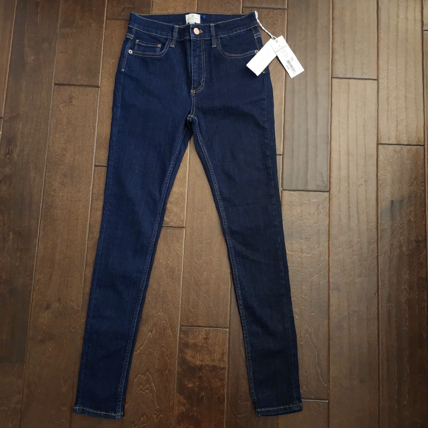 French Connection VINTAGE French Connection Rebound Skinny Jeans Women’s US 6 Dark Wash NWT Size 28" / US 6 / IT 42 - 2 Thumbnail