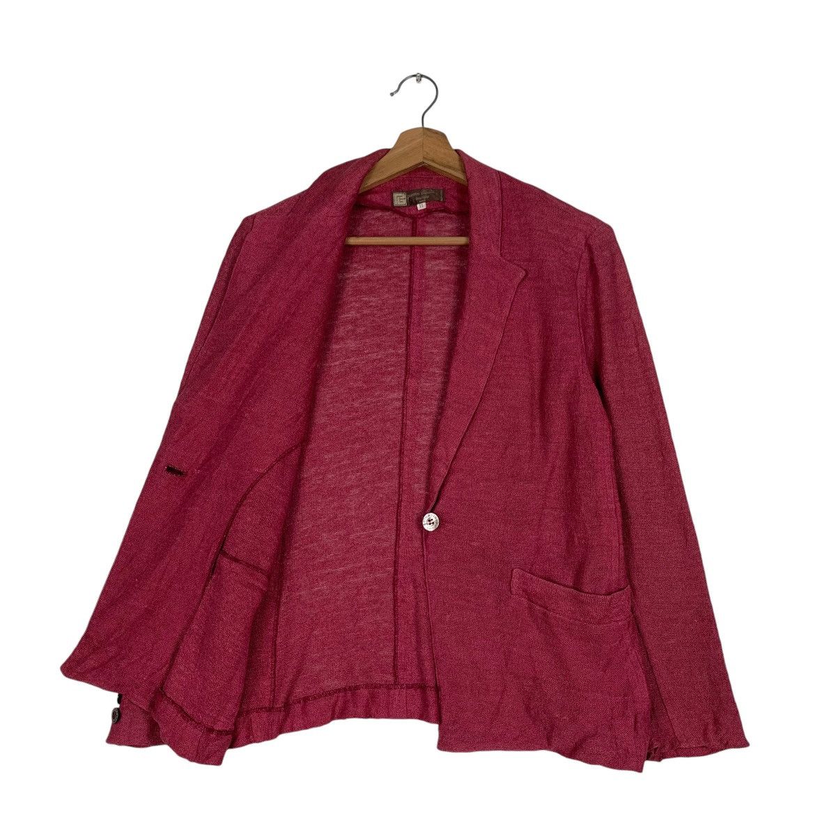 Pierre Balmain PIERRE BALMAIN Boutique Red Blazer Jacket #1225-C55 Size S / US 4 / IT 40 - 9 Thumbnail