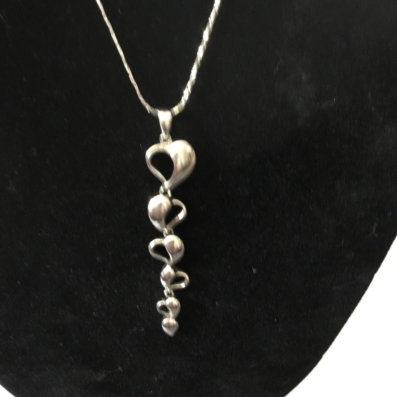 Other Sterling Silver Multi-Heart Necklace Size ONE SIZE - 4 Thumbnail