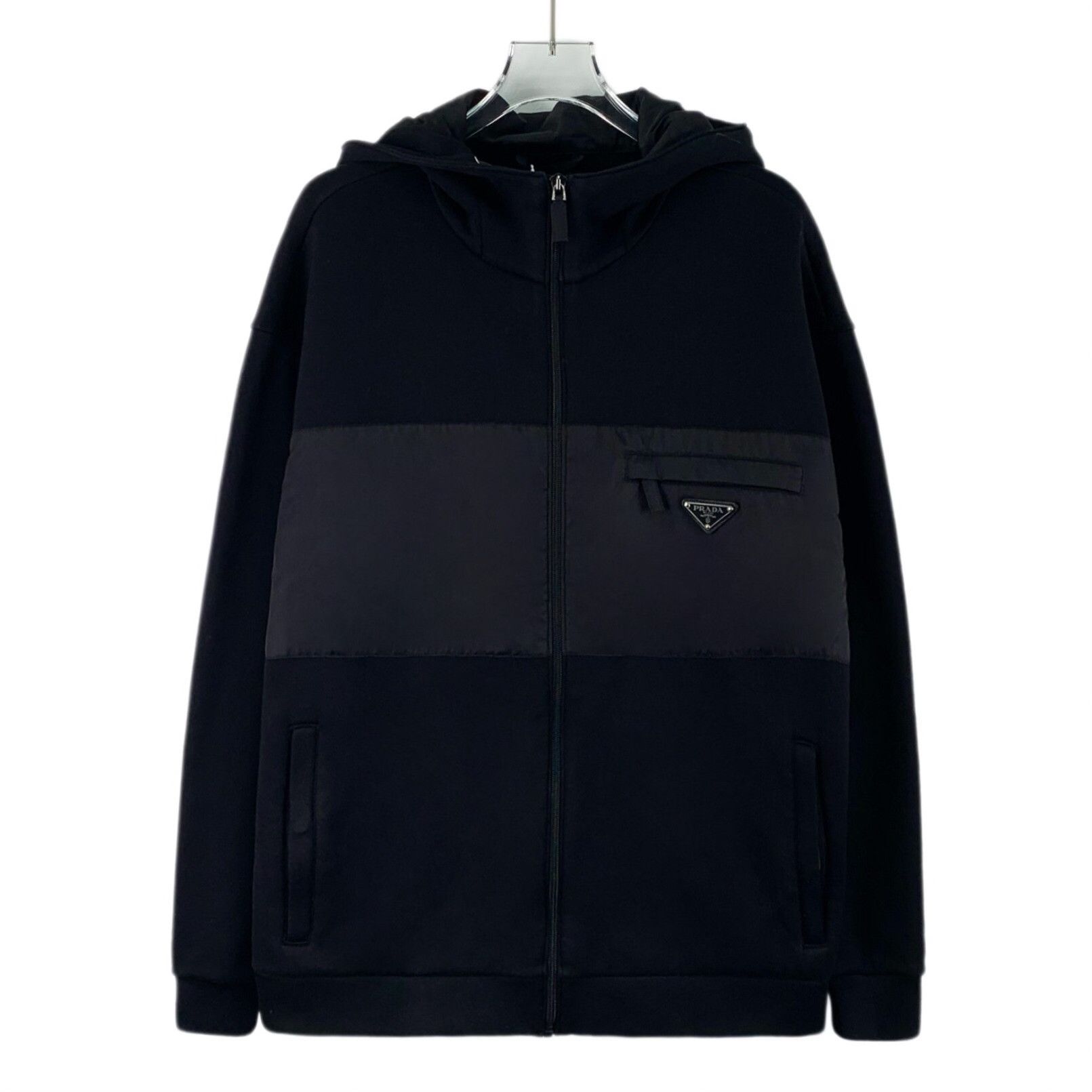 Prada Prada Sport 2003 Challenge SGV499 Black Bomber Jacket XL