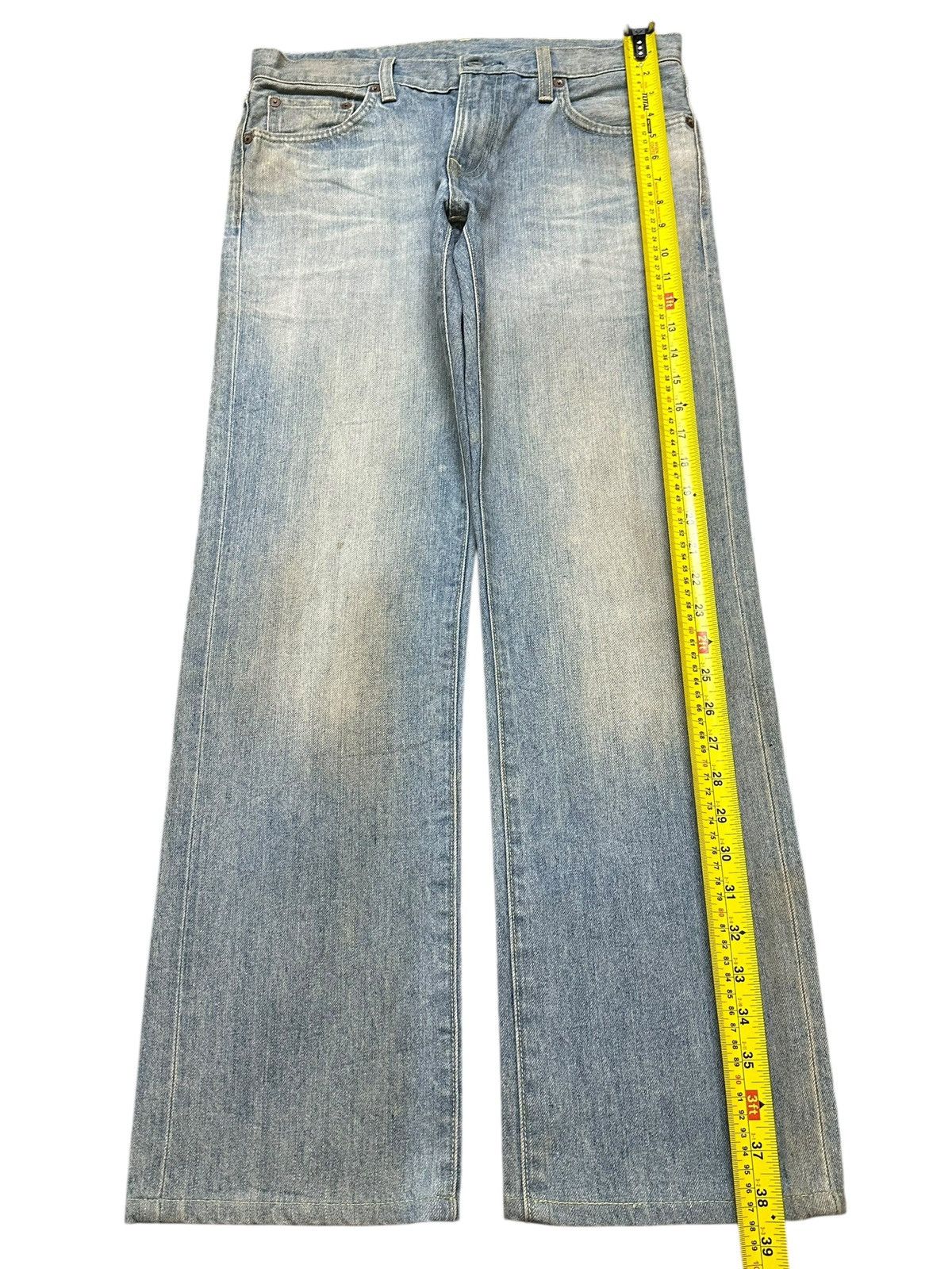 Uniqlo Vintage Y2K Japanese Uniqlo Mud Wash Faded Straight Loose Size US 31 - 10 Thumbnail