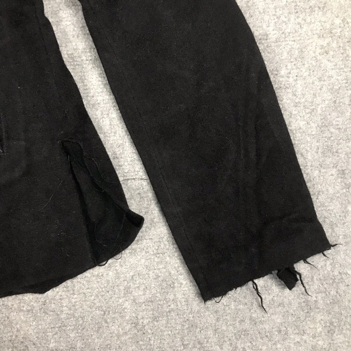 Yohji Yamamoto YOHJI YAMAMOTO BLACK WOOL COAT JACKET Size S / US 4 / IT 40 - 6 Thumbnail