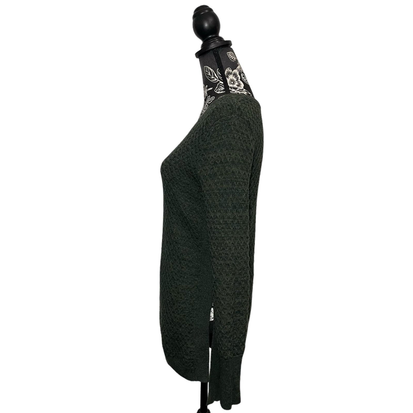 Athleta Athleta Merino Honeycomb Knit Tunic Sweater Moss Green Small Size S / US 4 / IT 40 - 9 Thumbnail