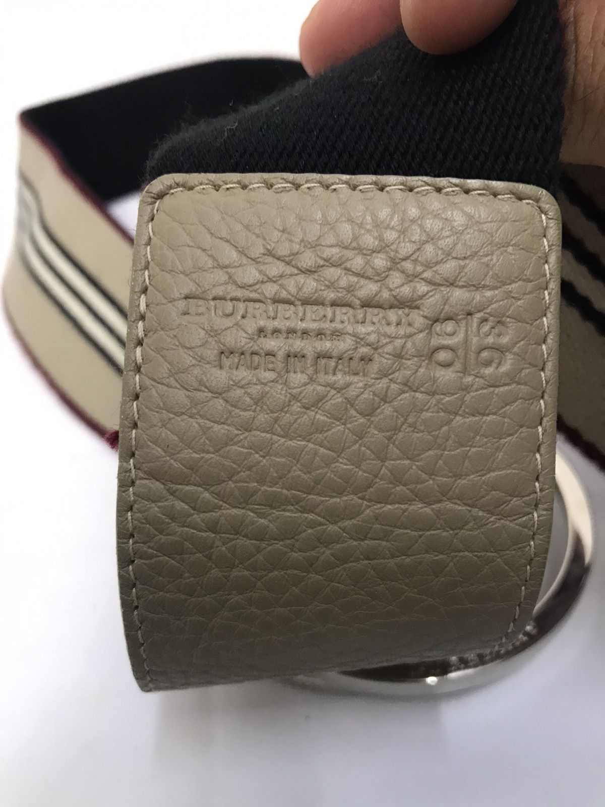 Burberry × Japanese Brand Burberry Stripped Canvas Belt Size ONE SIZE - 4 Thumbnail