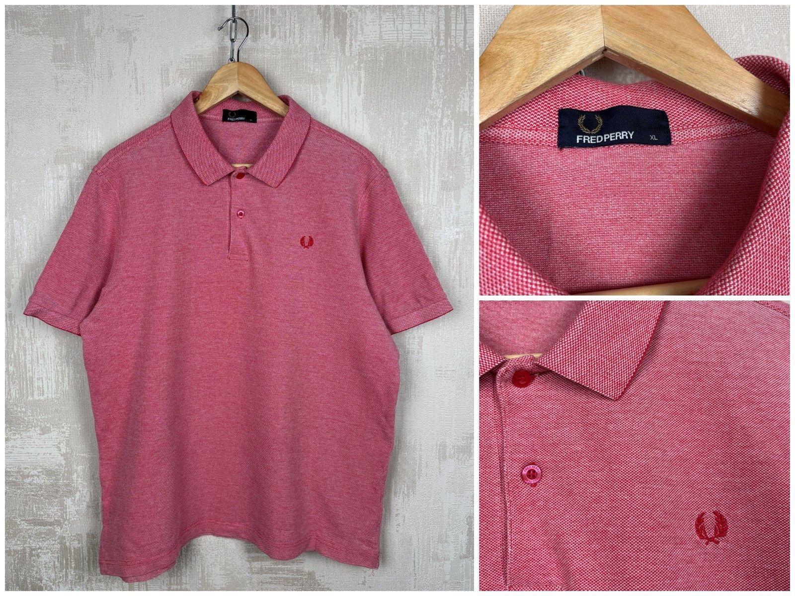 Fred Perry Fred Perry Polo T-shirt Red/White Size US XL / EU 56 / 4 - 1 Thumbnail