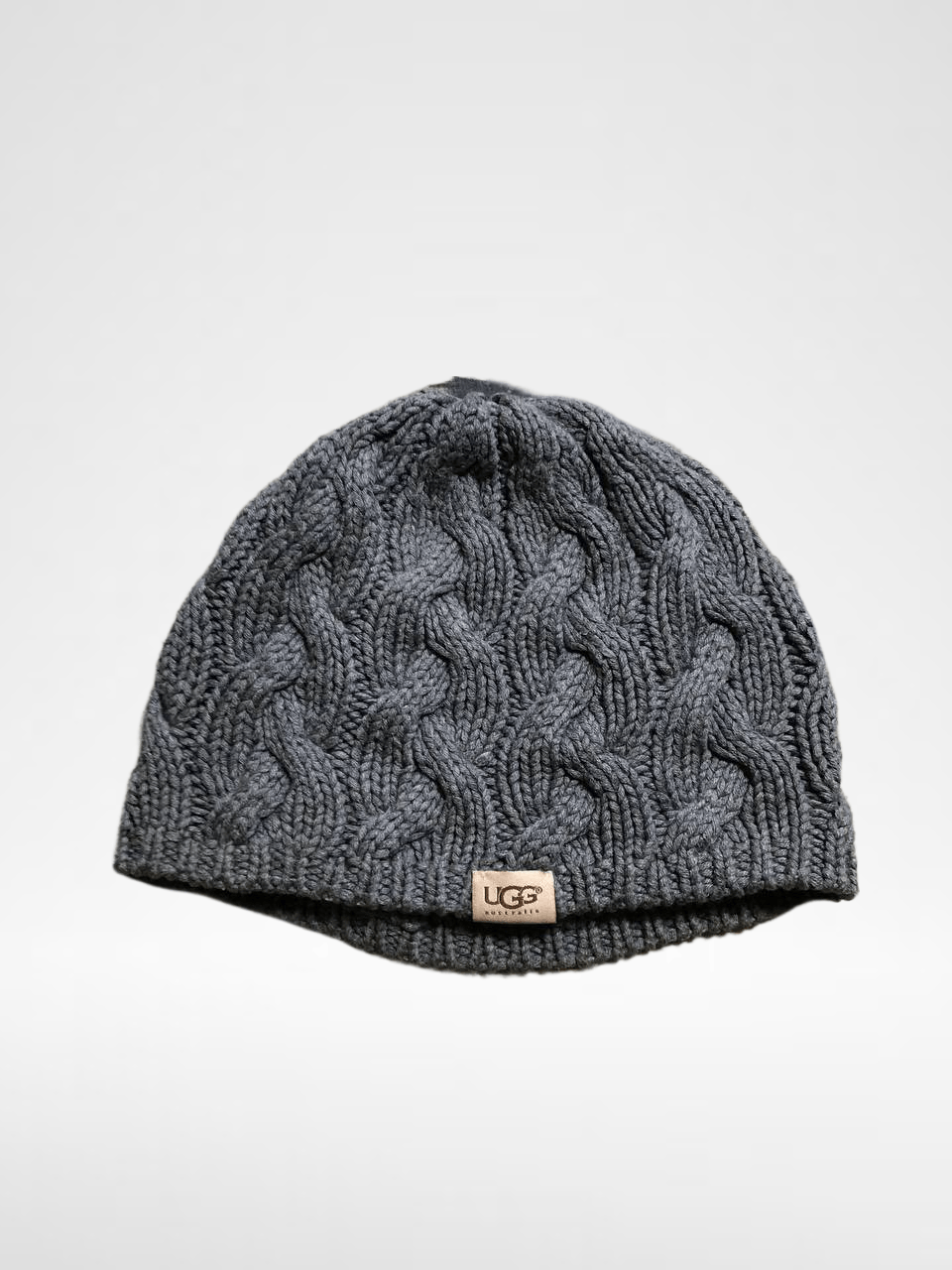 Ugg Streetwear Gray Knitted Hat Logo UGG VINTAGE Size ONE SIZE - 1 Thumbnail