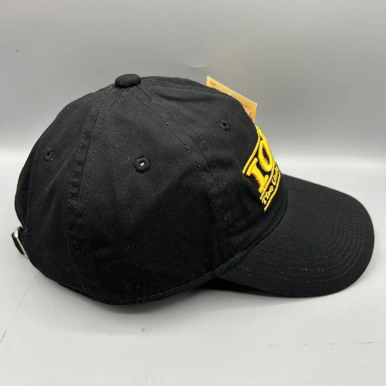 The Game Iowa Hawkeyes Hat Men Black The Game Strap Back Cap Cotton Size ONE SIZE - 5 Thumbnail