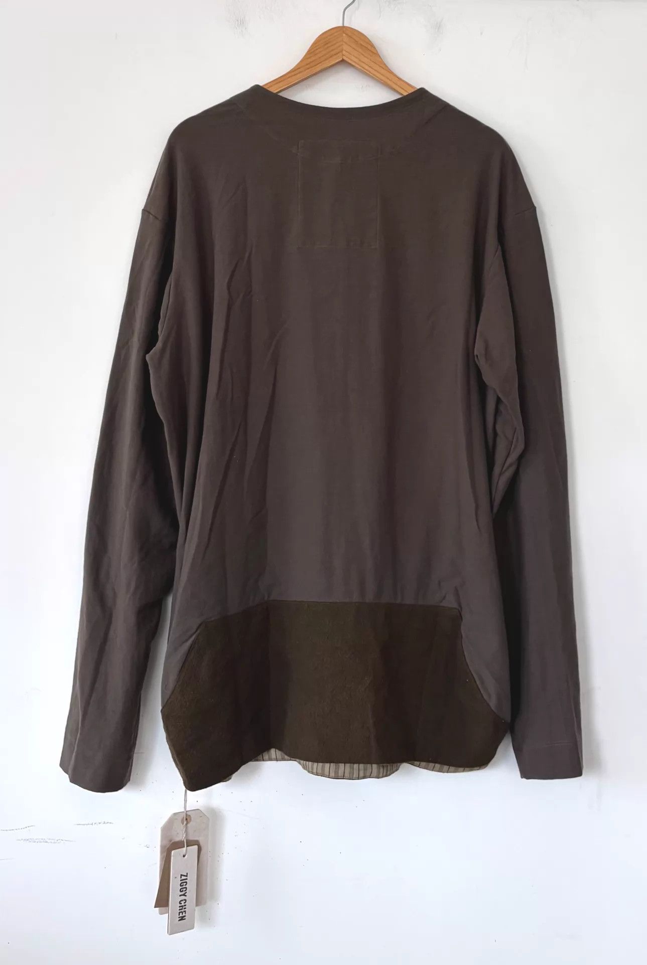 Ziggy Chen Ziggy Chen 25aw Men's Henley LS Tee 50 Paneled Size US M / EU 48-50 / 2 - 2 Thumbnail