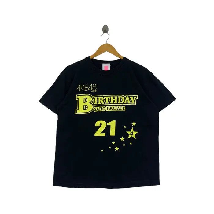 Vintage AKB48 SAHO IWATATE Birthday Celebration Japan Idol Tee Shirt Size US L / EU 52-54 / 3 - 1 Thumbnail