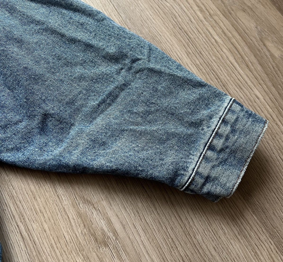 Diesel × Vintage Vintage 90s Diesel Washed Blue Denim Bomber Jacket Size US L / EU 52-54 / 3 - 7 Thumbnail