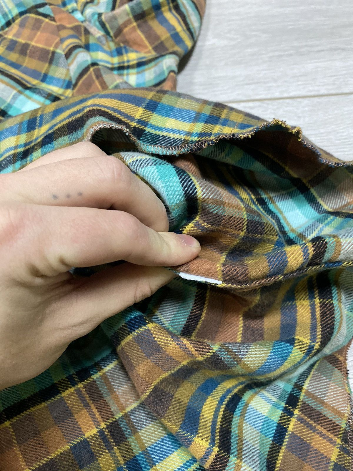 Nigel Cabourn NIGEL CABOURN RARE Check three button up overshirt Size US L / EU 52-54 / 3 - 6 Thumbnail