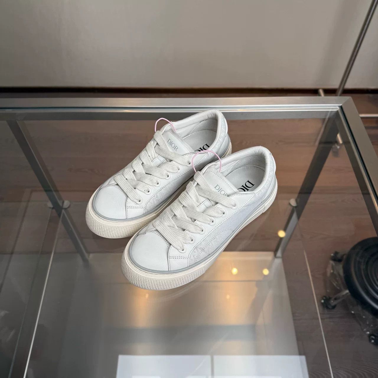 Dior Dior B33 Gray White Allover Print Size US 9 / EU 42 - 1 Thumbnail