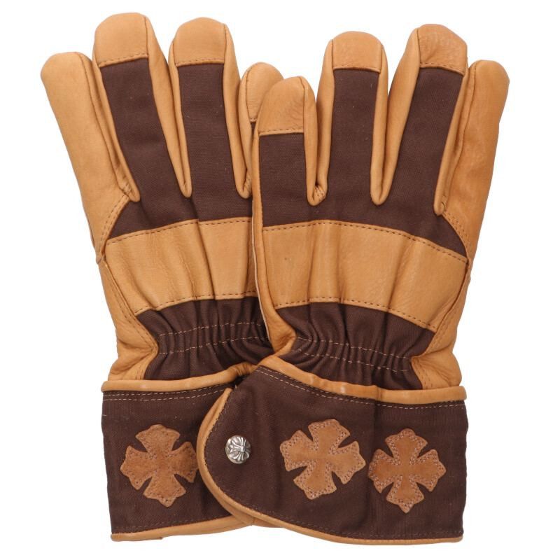 Chrome Hearts Chrome Hearts Globe Leather Gloves - Size L Size ONE SIZE - 1 Thumbnail