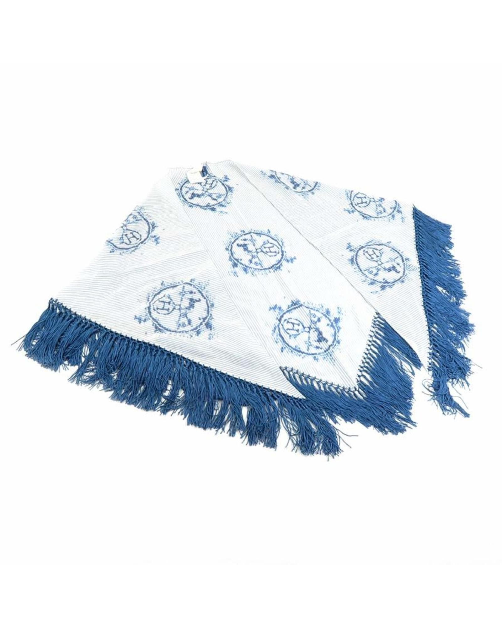 image of Hermes Elegant Blue Cotton Scarf, Women's