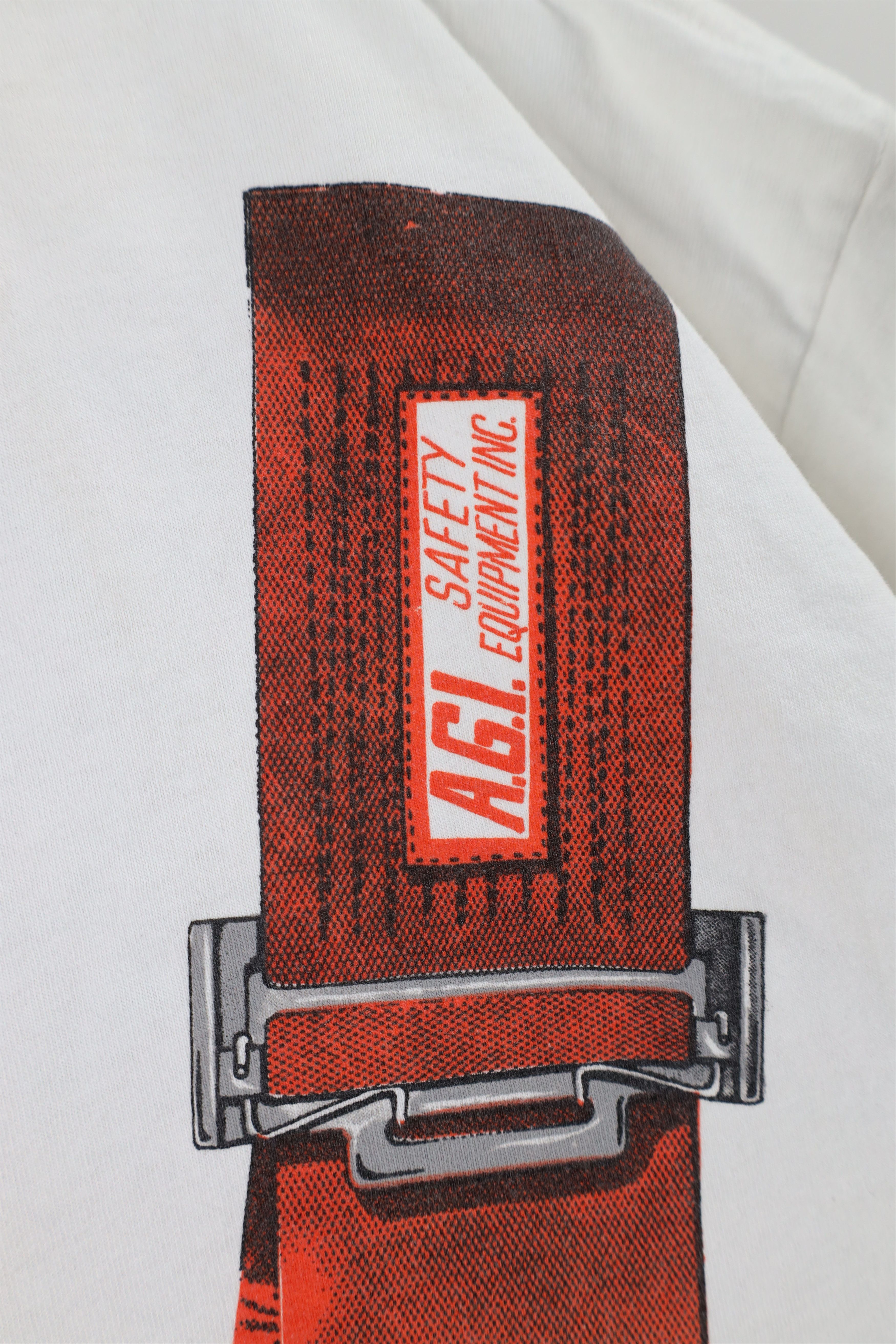 Vintage Vintage 90s Print Strap In Shut Up And Hang On T-Shirt USA Size US XXL / EU 58 / 5 - 4 Thumbnail