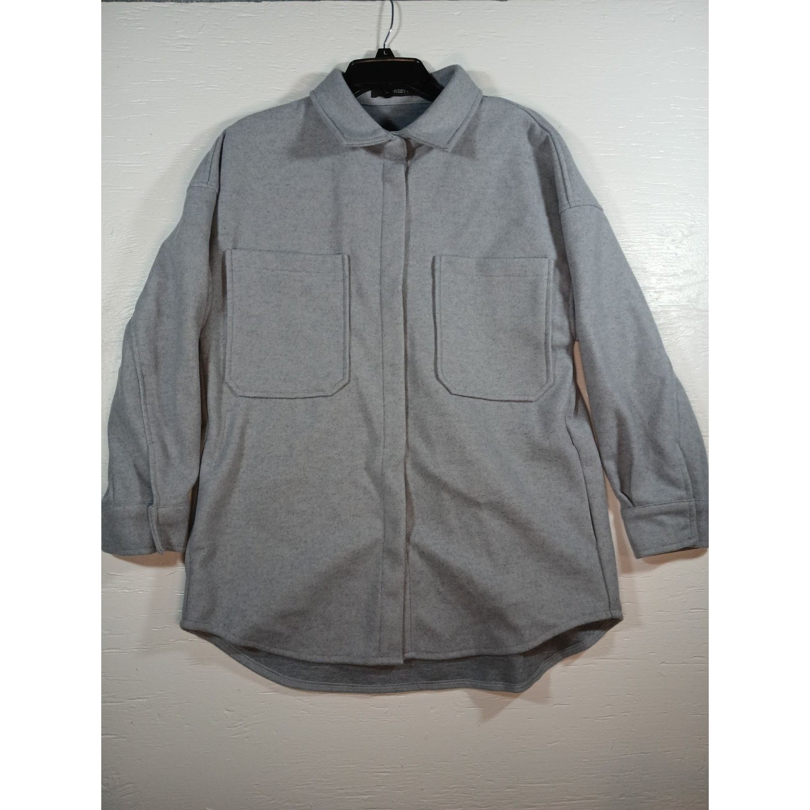 Other Merokeety (Medium) Unisex Gray Button Women's Coat Size M / US 6-8 / IT 42-44 - 1 Thumbnail
