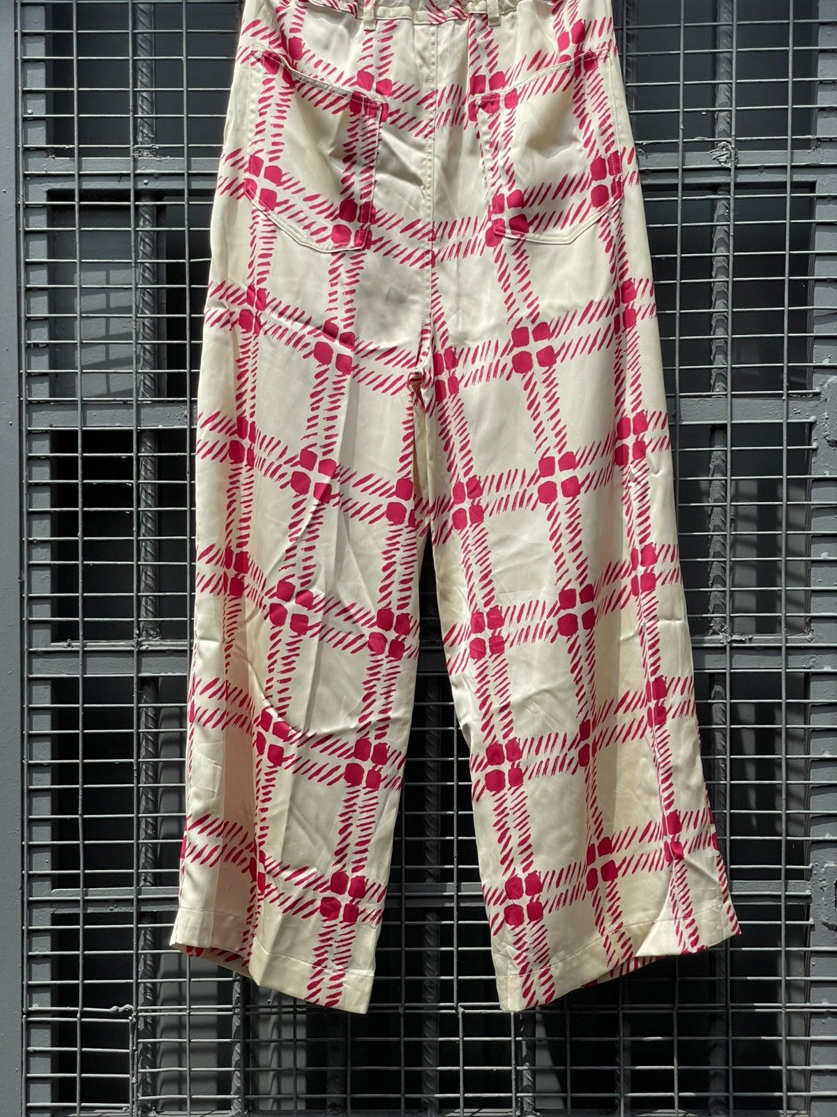 Marni × Uniqlo Plaid Wide-Leg Pants Size 28" / US 6 / IT 42 - 6 Thumbnail