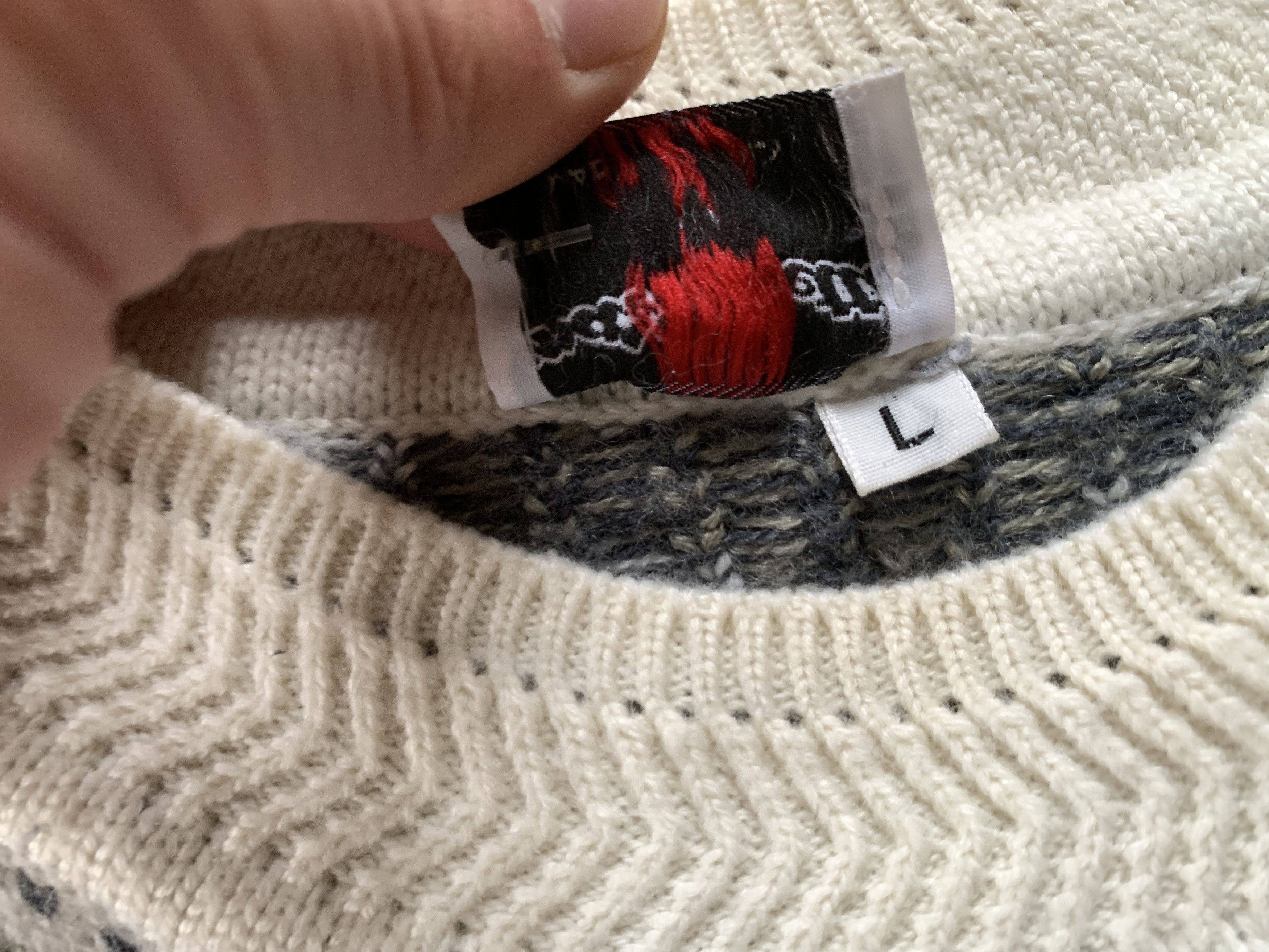 Vintage Vintage Italian Knit Wool Sweater Size US L / EU 52-54 / 3 - 7 Thumbnail