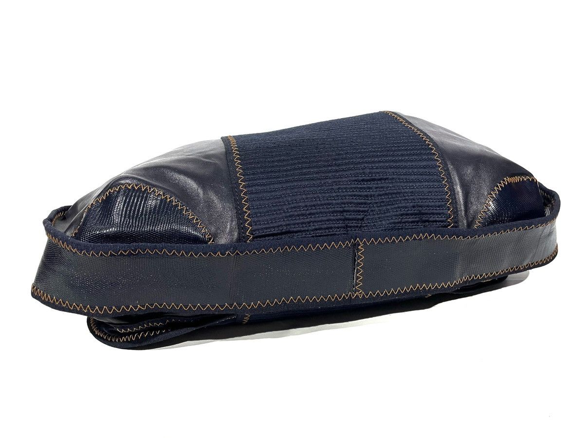 Gianfranco Ferre Gianfranco Ferre Blue Shoulder Limited Bag Crocodile Leather Size ONE SIZE - 11 Thumbnail