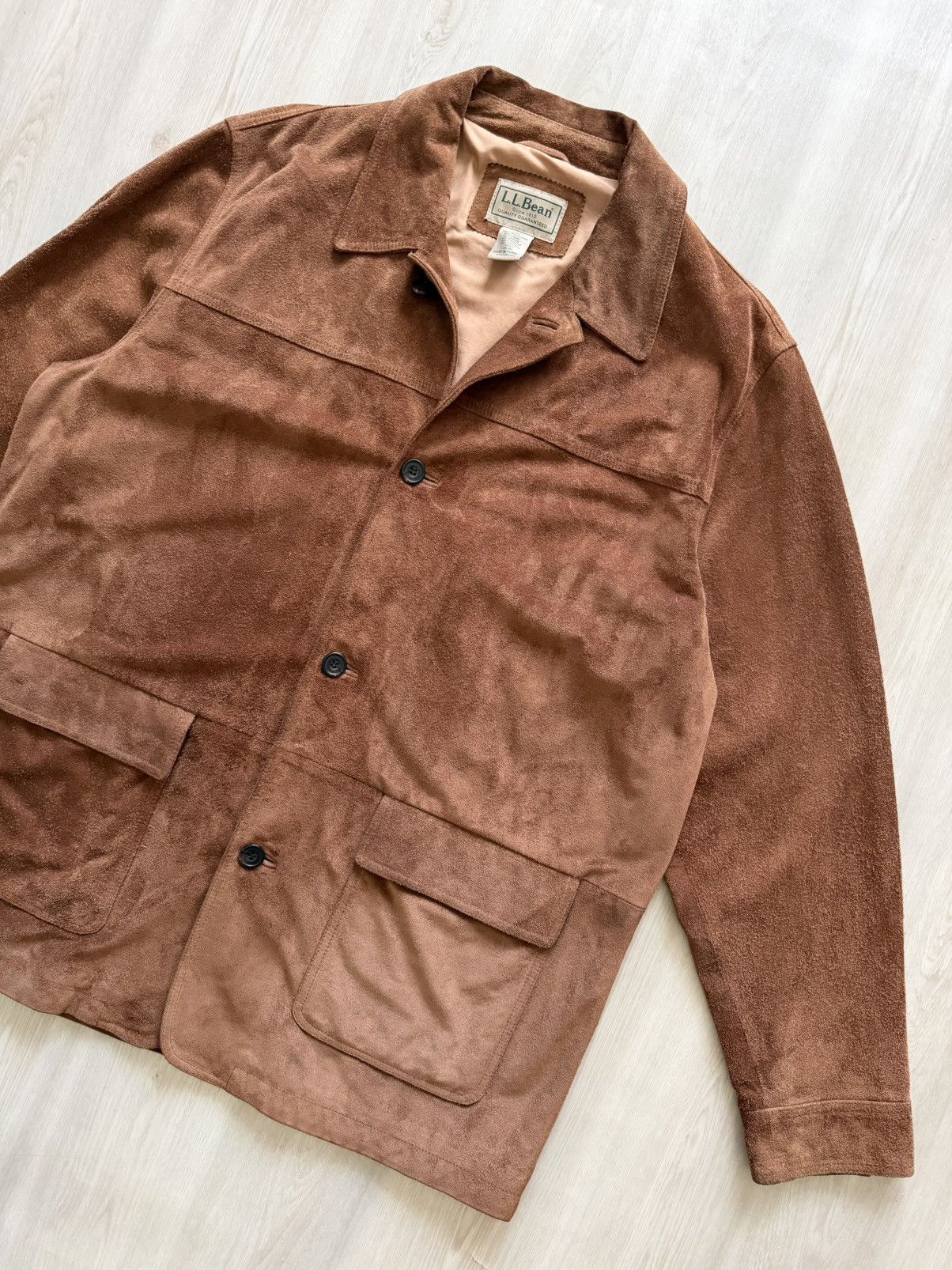 Vintage Vintage LL Bean Suede Leather Jacket Sz 2XL TALL Barn Chore Size US XXL / EU 58 / 5 - 5 Thumbnail