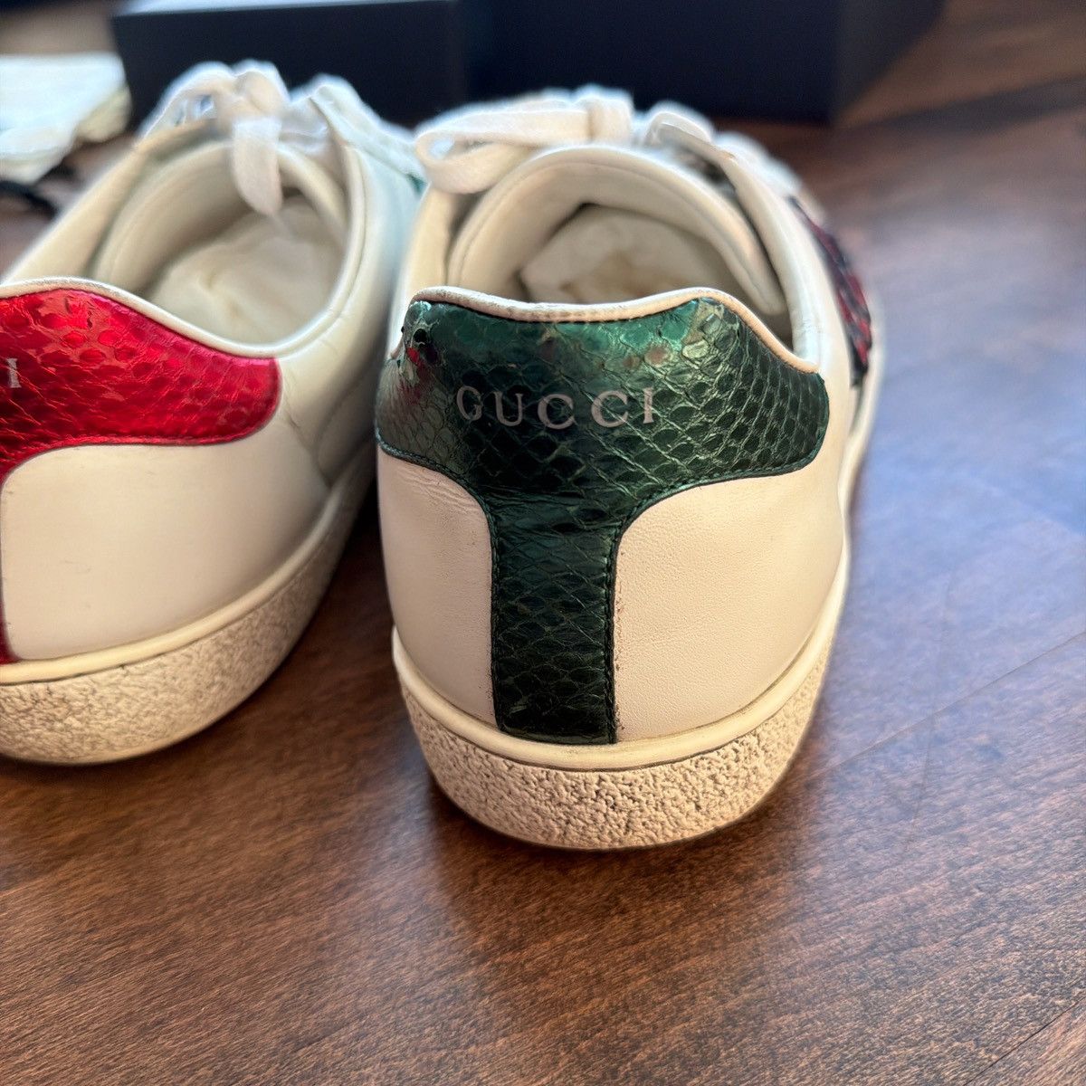 Gucci Gucci Ace Snake Sneaker Size US 10.5 / EU 43-44 - 9 Thumbnail