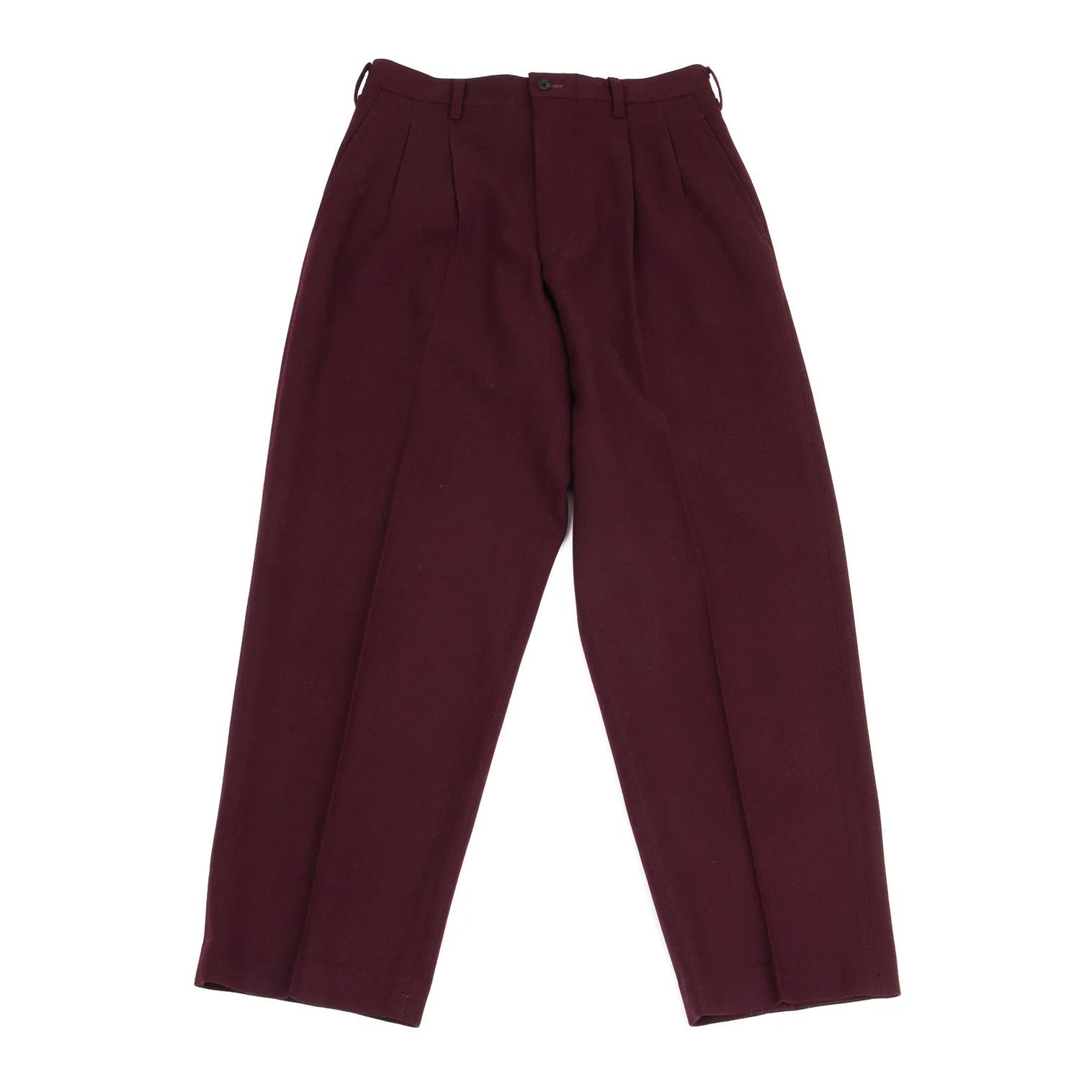 Yohji Yamamoto Yohji Yamamoto Wool Nylon Tuck Tapered Pants Size US 36 / EU 52 - 1 Thumbnail
