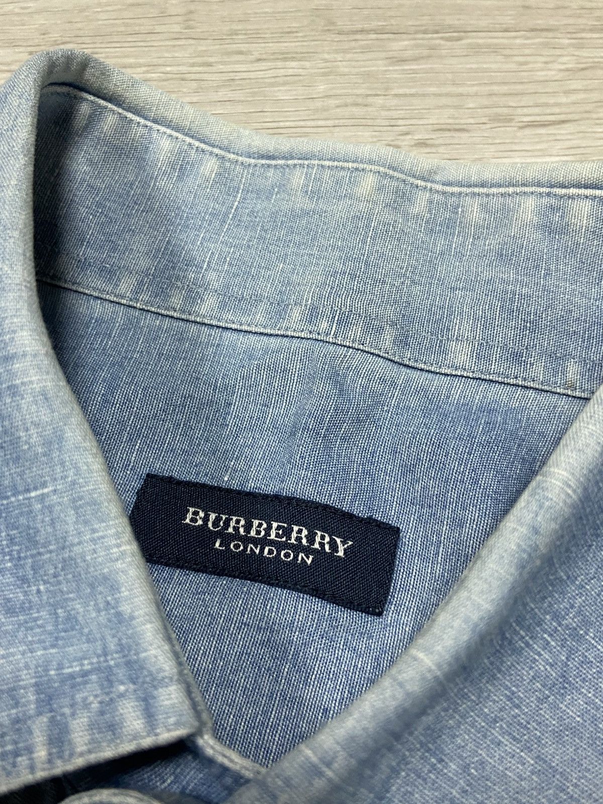 Burberry Burberry London linen denim multipocket shirt buttons Size US M / EU 48-50 / 2 - 6 Thumbnail