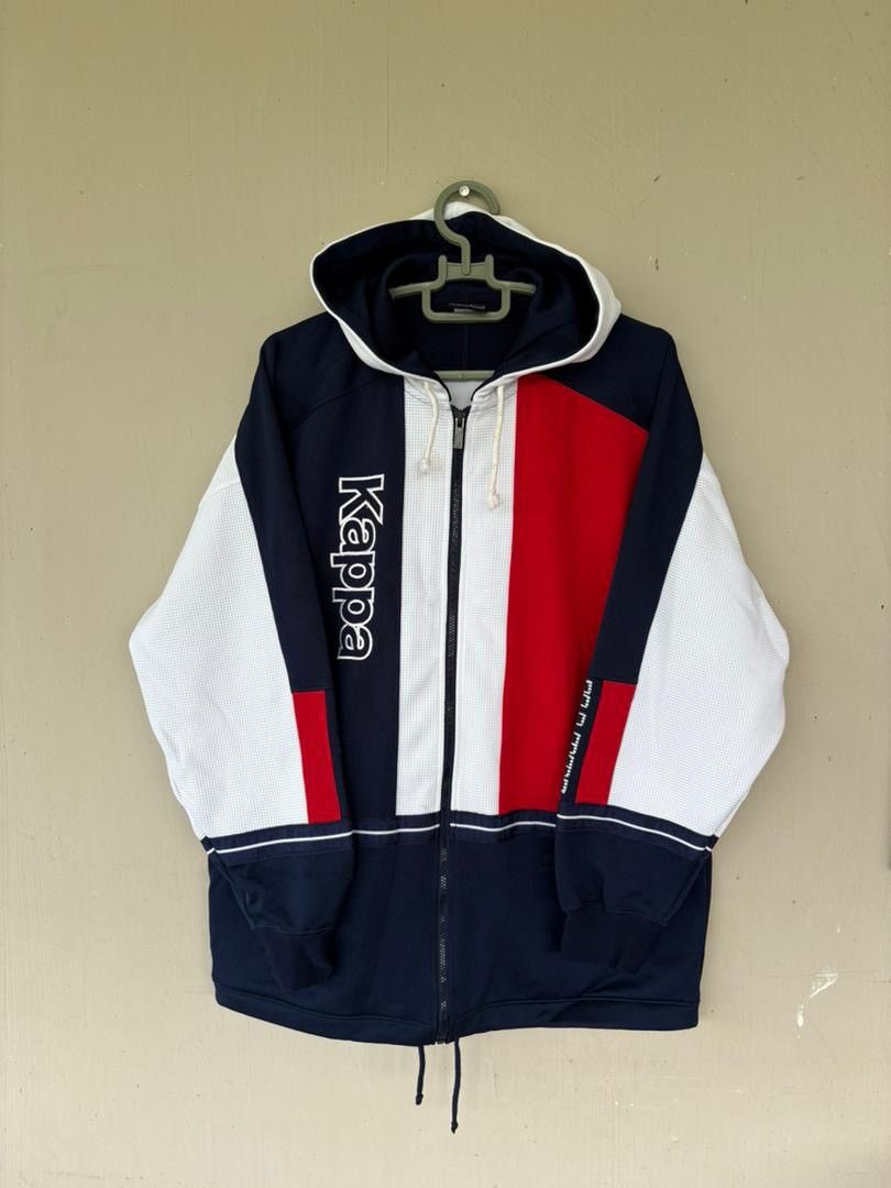 Kappa Vtg 90's Kappa Sweater Jacket France Flag Color Design Size US L / EU 52-54 / 3 - 1 Thumbnail