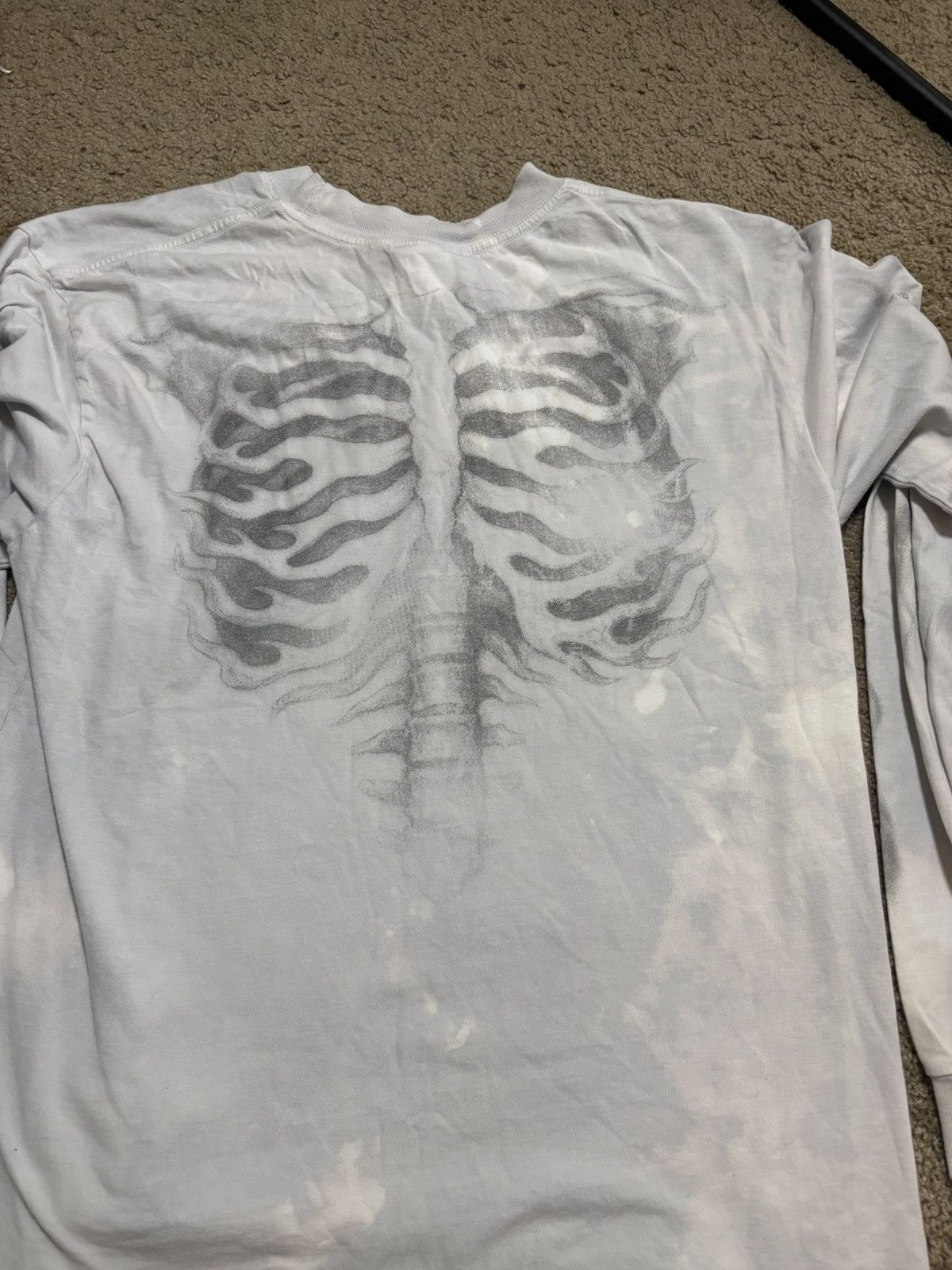 HELLSTAR Hellstar Skele Longsleeve Tee features a graphic rib cage Size US M / EU 48-50 / 2 - 2 Thumbnail