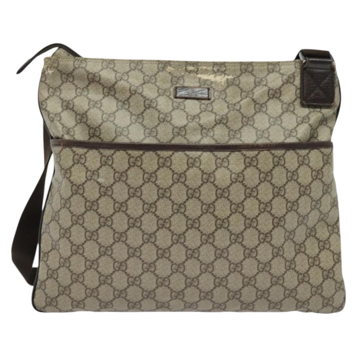 Gucci GUCCI GG Supreme Shoulder Bag Pvc Beige Silver Size ONE SIZE - 2 Thumbnail