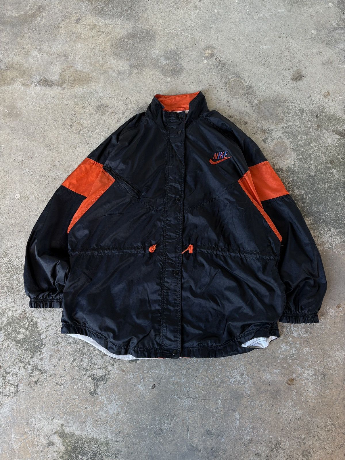Nike × Vintage Vintage Nike Big Swoosh Windbreaker Jacket size L Tall Size US L / EU 52-54 / 3 - 2 Thumbnail