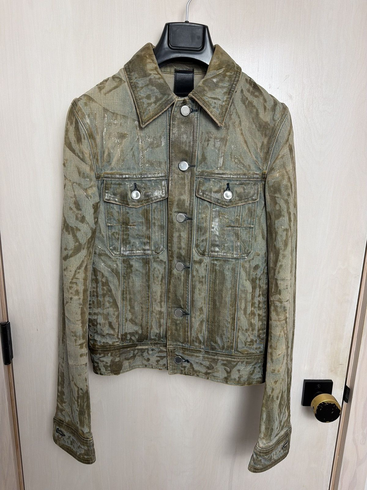 Dior × Hedi Slimane Dior Homme SS04 'Strip' Waxed Coated Destroyed