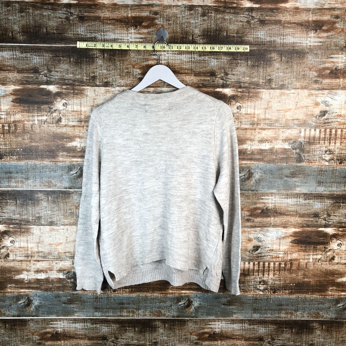 Vintage Galloria Grey cable Knitwear #A1802 Size US M / EU 48-50 / 2 - 12 Thumbnail