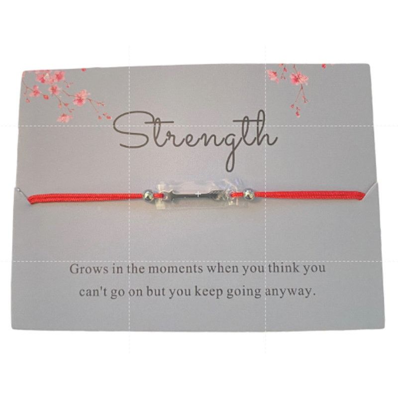 Other Red Cord Strength Arrow One Size Bracelet Size ONE SIZE - 3 Thumbnail