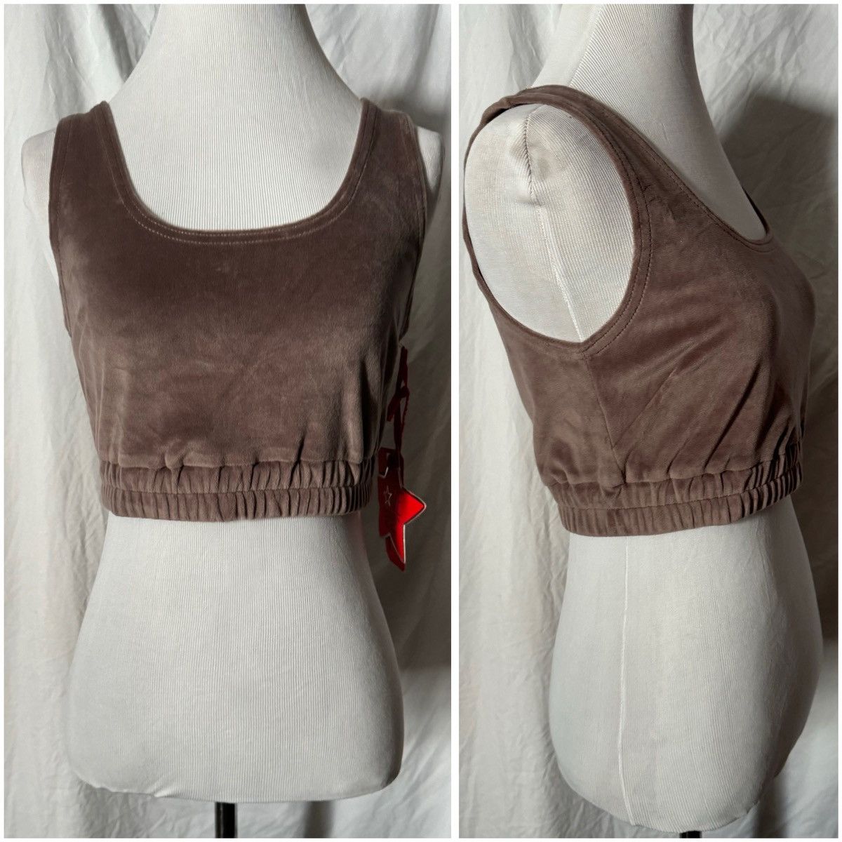 Other Boutique, Velvet/Velour, Sports Bra Style, Cropped Top Size M / US 6-8 / IT 42-44 - 3 Thumbnail