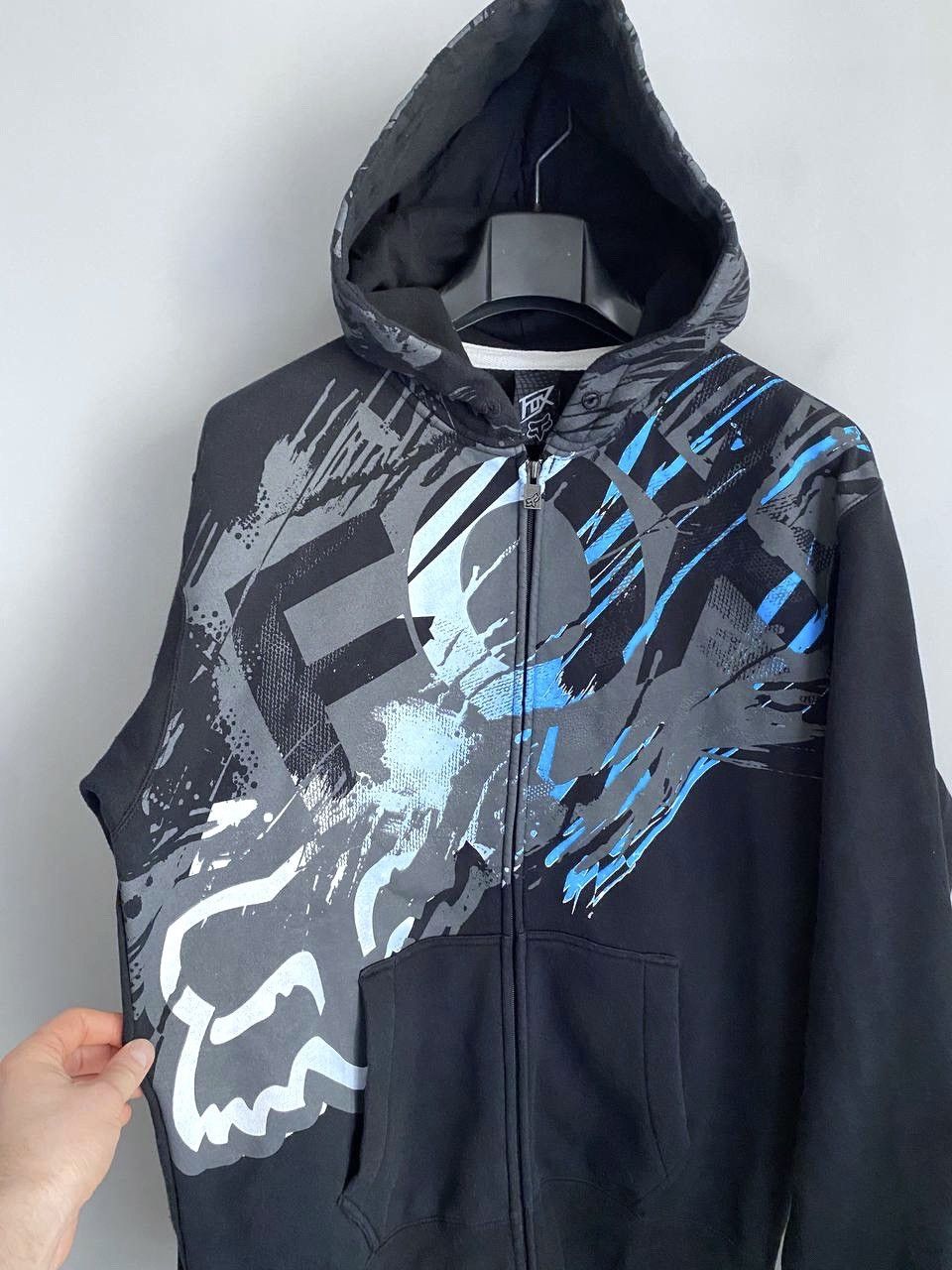 Fox Racing Fox Racing Y2K Men's Full Zip Black Hoodie, Size L Size US L / EU 52-54 / 3 - 6 Thumbnail