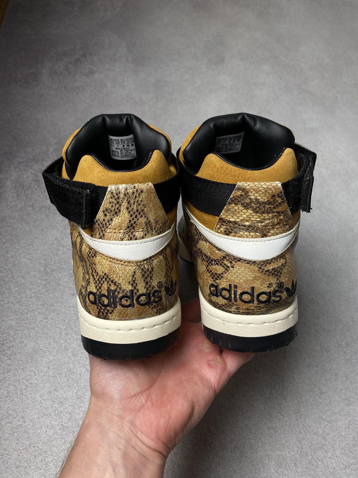 Jeremy Scott RARE Vintage Adidas Enforcer Mid Pellegrini Snakeskin Q34163 Size US 11.5 / EU 44-45 - 4 Thumbnail