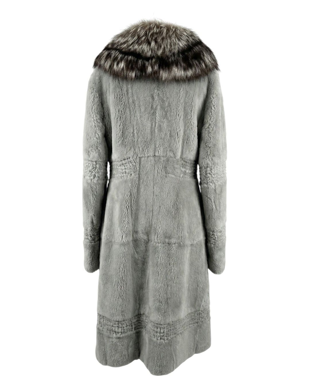 Roberto Cavalli REX RABBIT FUR COAT WITH FOX FUR COLLAR Size M / US 6-8 / IT 42-44 - 4 Thumbnail