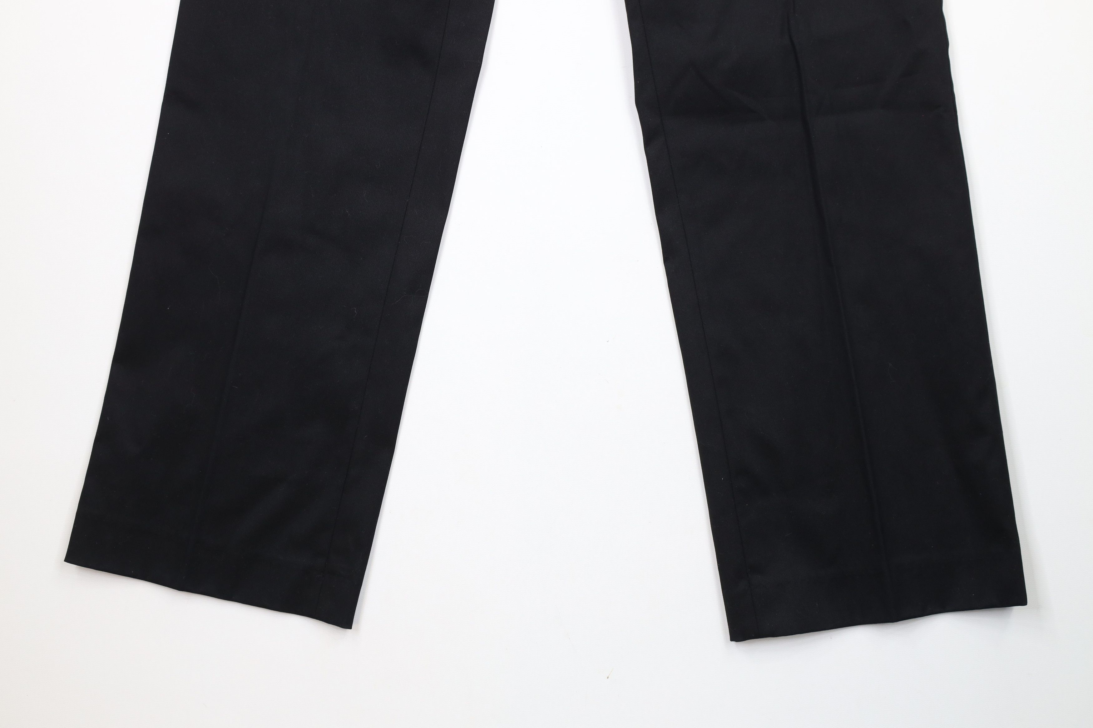 Express × Vintage New Express Producer Flat Front Chino Pants Trousers Black Size US 31 - 4 Thumbnail