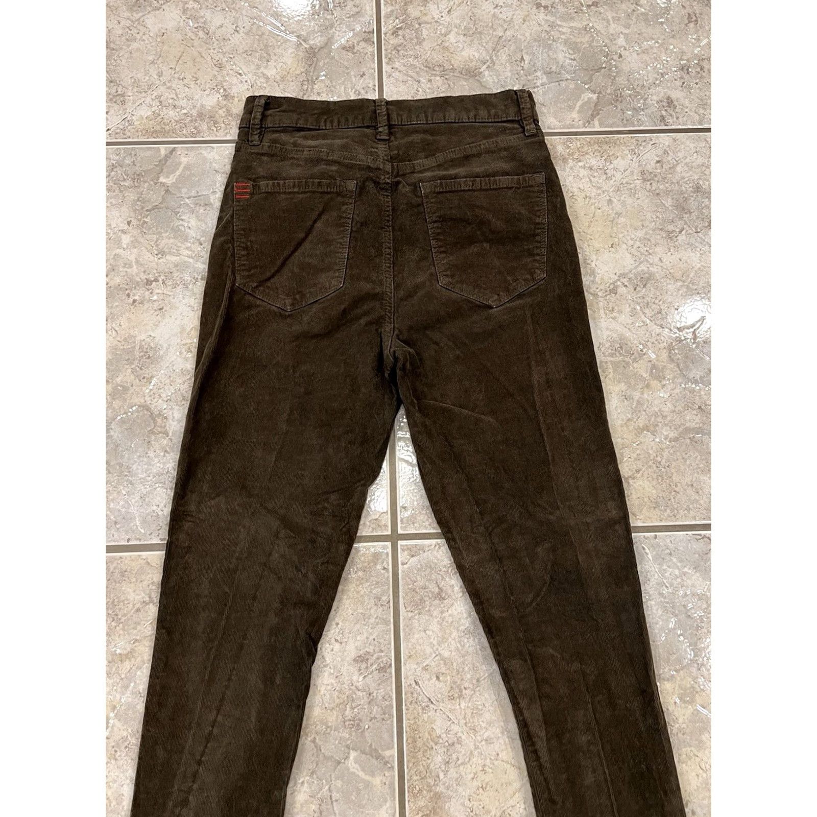 Bdg VINTAGE BDG Urban Outfitters Twig High Rise Corduroy Pants Green Womens 26W Skinny Straightened Size 26" / US 2 / IT 38 - 6 Thumbnail