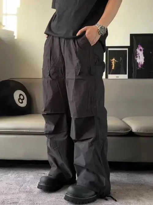 VIBE faded pleated baggy cargo pants Size US 32 / EU 48 - 3 Thumbnail