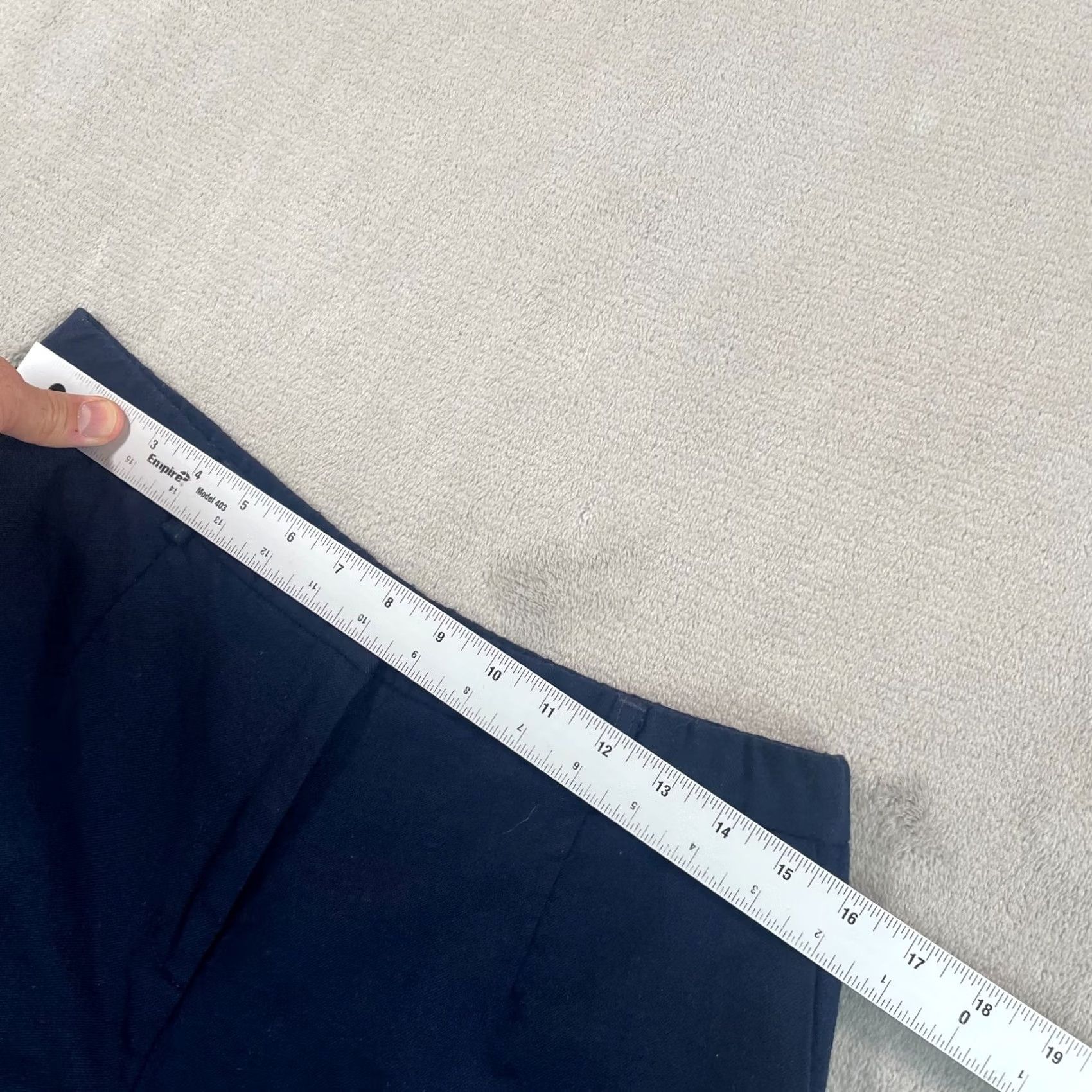 Pendleton VINTAGE Pendleton Pants Women 12P Navy Blue Wool 100% Virgin Wool Dress Pants Straight Leg 28in Inseam Petite Winter Fall Spring Size 34" / US 12 / IT 48 - 4 Thumbnail