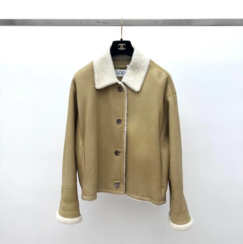 Loewe Loewe Khaki Women's Jacket 0089 Size L / US 10 / IT 46 - 1 Thumbnail