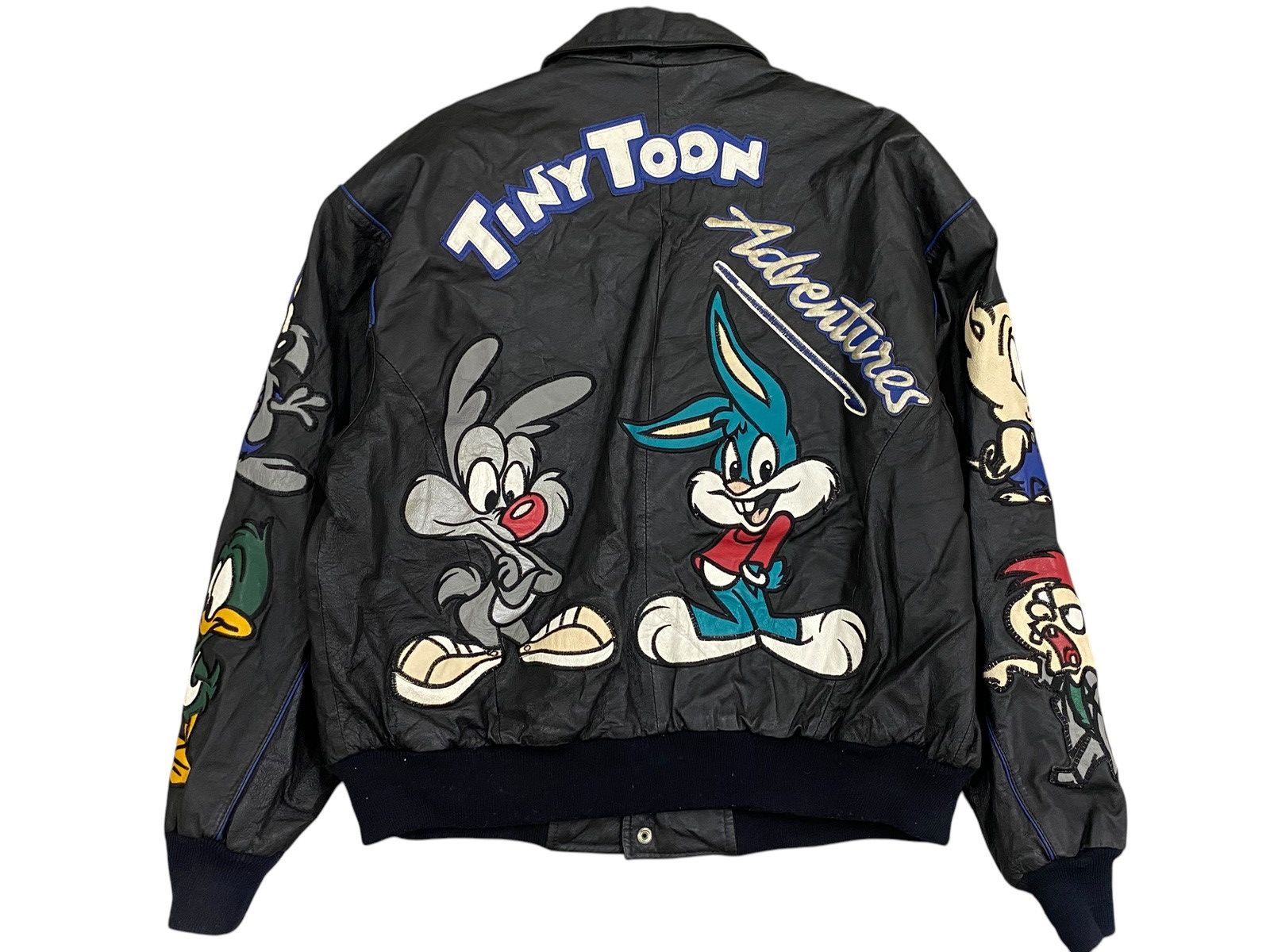 Warner Bros Rare Vtg 90s Montana Toons “Tiny Toon Adventures” Leather Size US L / EU 52-54 / 3 - 3 Thumbnail