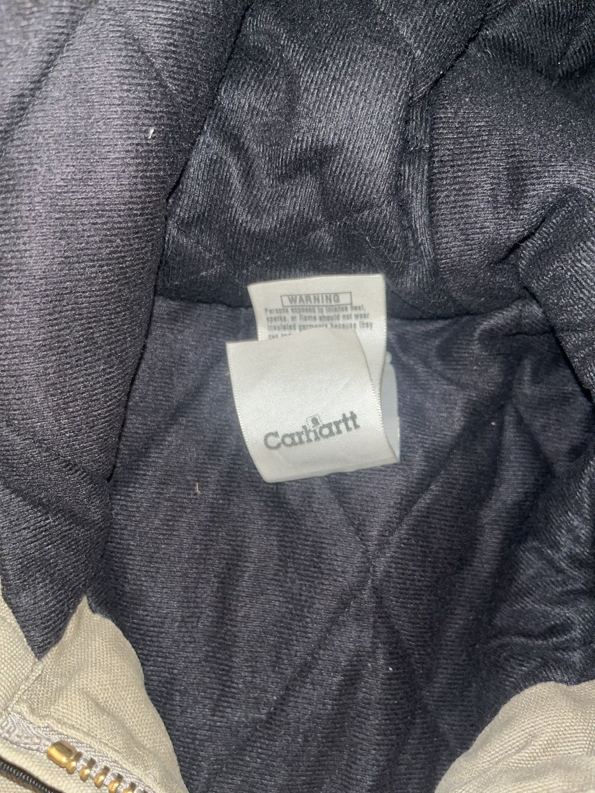 Carhartt × Vintage Carhartt Lined Canvas Brown Green Full Zip Hooded Jacket Size US XL / EU 56 / 4 - 7 Thumbnail