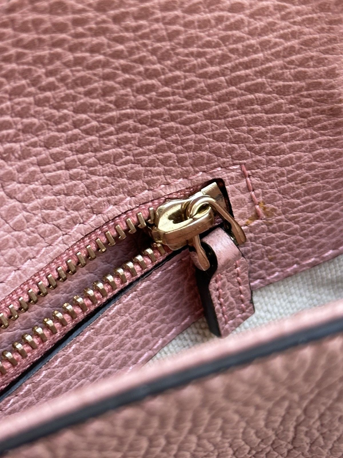 Gucci Gucci Swing Leather Light Rose Leather Tote Luxury Bag Size ONE SIZE - 21 Thumbnail